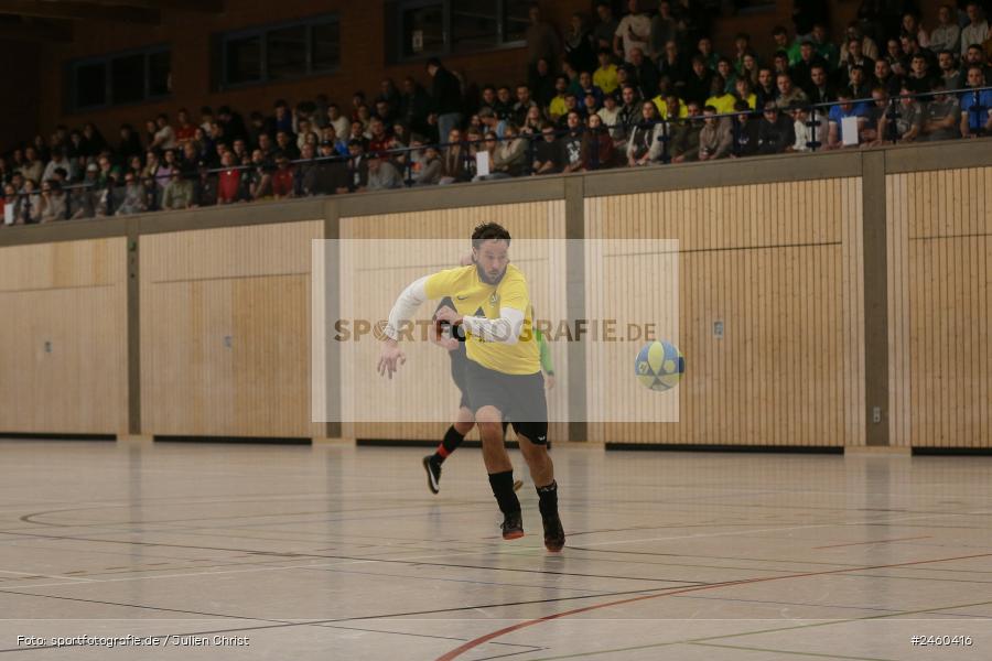 sport, action, Sinngrundhalle, SG Laudenbach-Himmelstadt, Hallenfussball, Fussball, FV Gemünden/Seifriedsburg, Burgsinn, BFV, 27.12.2024, 27. Hagemann Midnight-Event 2024 - Bild-ID: 2460416