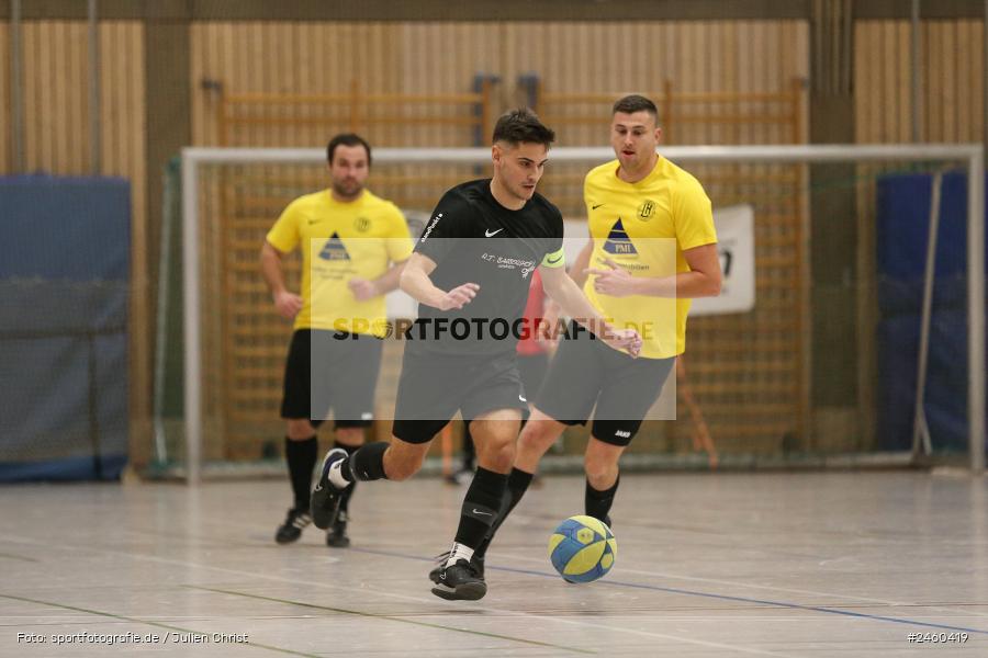 sport, action, Sinngrundhalle, SG Laudenbach-Himmelstadt, Hallenfussball, Fussball, FV Gemünden/Seifriedsburg, Burgsinn, BFV, 27.12.2024, 27. Hagemann Midnight-Event 2024 - Bild-ID: 2460419
