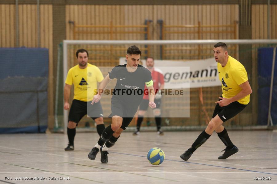 sport, action, Sinngrundhalle, SG Laudenbach-Himmelstadt, Hallenfussball, Fussball, FV Gemünden/Seifriedsburg, Burgsinn, BFV, 27.12.2024, 27. Hagemann Midnight-Event 2024 - Bild-ID: 2460420