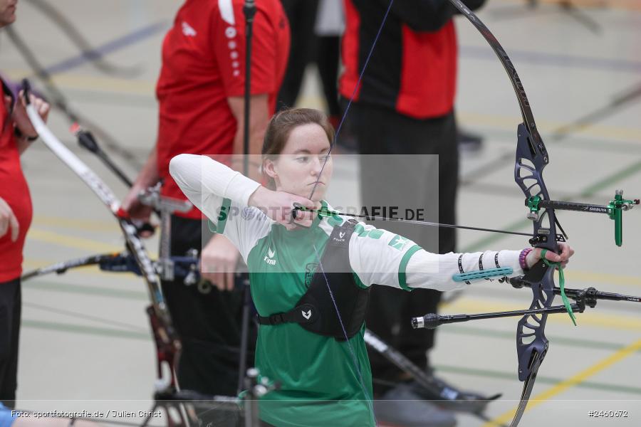 sport, action, Nägelseesportzentrum, Lohr am Main, Bogen, 3. Wettkampftag, 2. Bundesliga Süd, 11.01.2025 - Bild-ID: 2460672