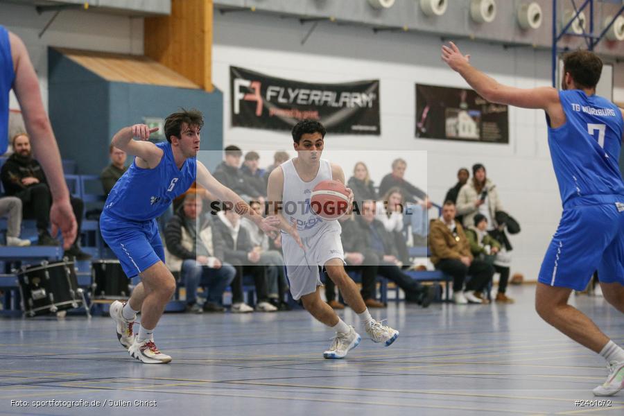 Hans-Wilhelm-Renkhoff-Halle, Marktheidenfeld, 18.01.2025, sport, action, Basketball, BOL, Bezirksoberliga, TGW, TVM, TG Würzburg 2, TV Marktheidenfeld - Bild-ID: 2461672 Hans-Wilhelm-Renkhoff-Halle, Marktheidenfeld, 18.01.2025, sport, action, Basketball, BOL, Bezirksoberliga, TGW, TVM, TG Würzburg 2, TV Marktheidenfeld - Bild-ID: 2461672