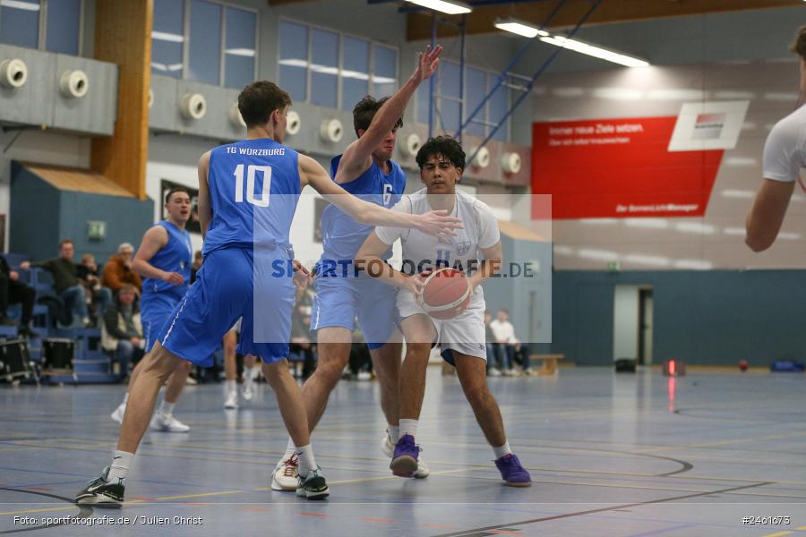 Hans-Wilhelm-Renkhoff-Halle, Marktheidenfeld, 18.01.2025, sport, action, Basketball, BOL, Bezirksoberliga, TGW, TVM, TG Würzburg 2, TV Marktheidenfeld - Bild-ID: 2461673 Hans-Wilhelm-Renkhoff-Halle, Marktheidenfeld, 18.01.2025, sport, action, Basketball, BOL, Bezirksoberliga, TGW, TVM, TG Würzburg 2, TV Marktheidenfeld - Bild-ID: 2461673