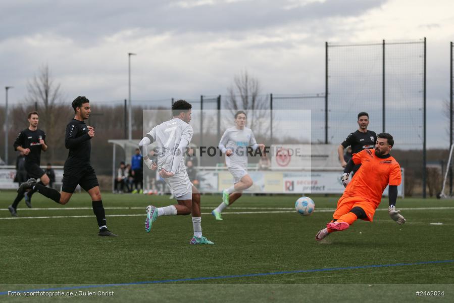 sport, action, Verbandsliga Hessen Süd, SVA, SV Viktoria Aschaffenburg, Regionalliga Bayern, KR1, HFV, FCE, Erlensee, BFV, 25.01.2025, 1. FC Erlensee - Bild-ID: 2462024