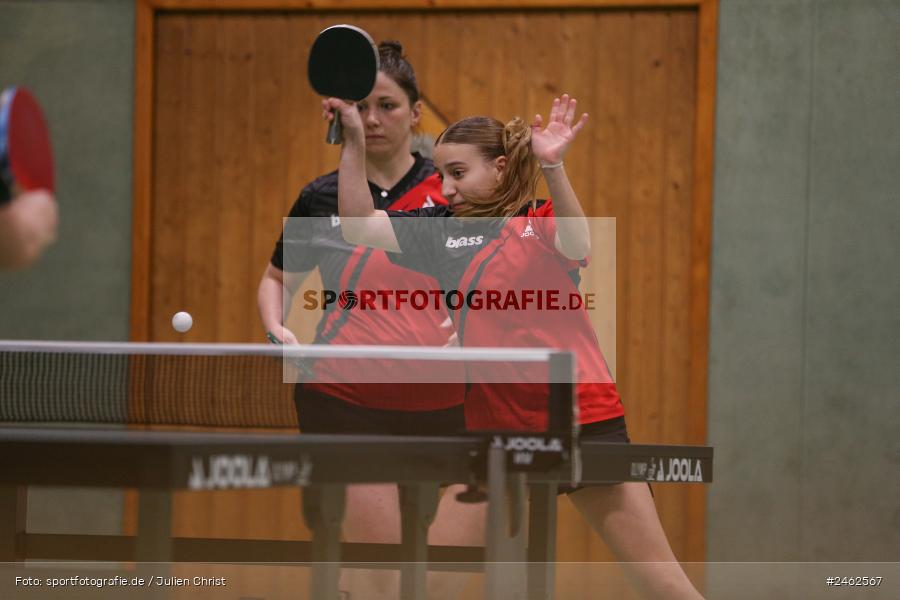 Vereinsheim, Wombach, 25.01.2025, sport, action, Damen Verbandsoberliga Nord, Tischtennis, SB Versbach, RV Viktoria Wombach III - Bild-ID: 2462567