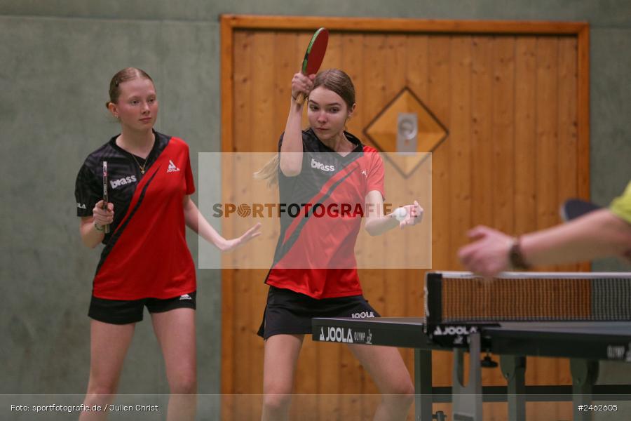 Vereinsheim, Wombach, 25.01.2025, sport, action, Damen Verbandsoberliga Nord, Tischtennis, SB Versbach, RV Viktoria Wombach III - Bild-ID: 2462605