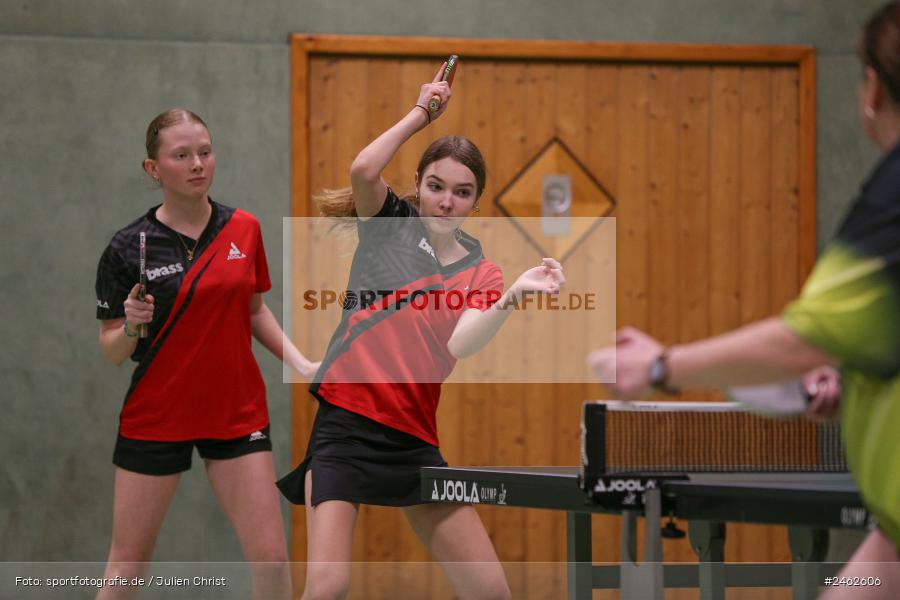 Vereinsheim, Wombach, 25.01.2025, sport, action, Damen Verbandsoberliga Nord, Tischtennis, SB Versbach, RV Viktoria Wombach III - Bild-ID: 2462606