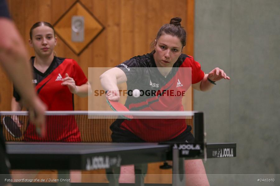 Vereinsheim, Wombach, 25.01.2025, sport, action, Damen Verbandsoberliga Nord, Tischtennis, SB Versbach, RV Viktoria Wombach III - Bild-ID: 2462610