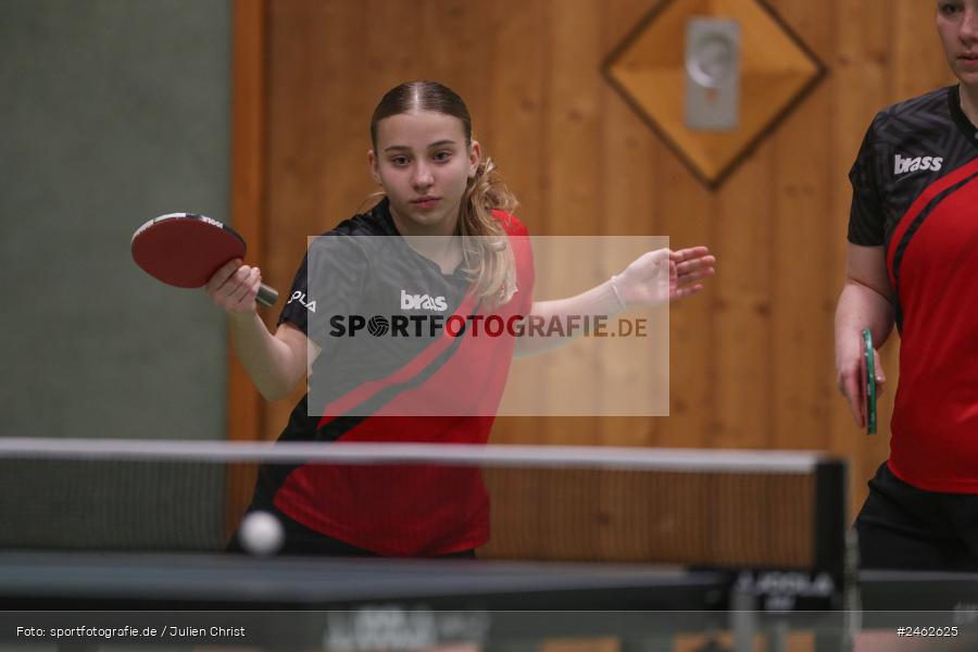 Vereinsheim, Wombach, 25.01.2025, sport, action, Damen Verbandsoberliga Nord, Tischtennis, SB Versbach, RV Viktoria Wombach III - Bild-ID: 2462625