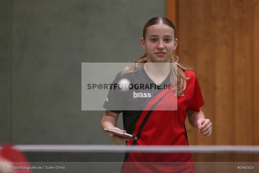 Vereinsheim, Wombach, 25.01.2025, sport, action, Damen Verbandsoberliga Nord, Tischtennis, SB Versbach, RV Viktoria Wombach III - Bild-ID: 2462626