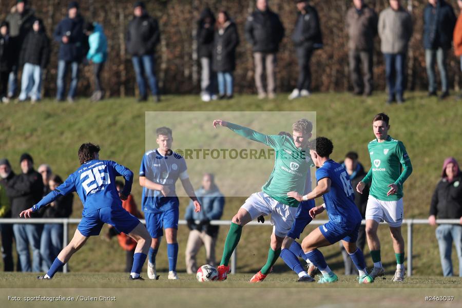 Sachs-Stadion (Nebenplatz 9), Schweinfurt, 01.02.2025, sport, action, BFV, Fussball, Landesfreundschaftsspiele, Bayernliga Nord, Regionalliga Bayern, WFV, FCS, Würzburger FV 04, 1. FC Schweinfurt 1905 - Bild-ID: 2463037