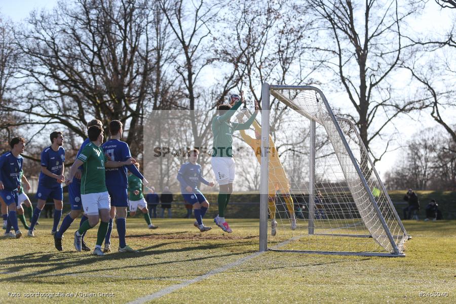 sport, action, Würzburger FV 04, WFV, Schweinfurt, Sachs-Stadion (Nebenplatz 9), Regionalliga Bayern, Landesfreundschaftsspiele, Fussball, FCS, Bayernliga Nord, BFV, 1. FC Schweinfurt 1905, 01.02.2025 - Bild-ID: 2463040