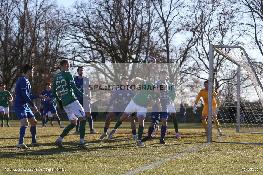 sport, action, Würzburger FV 04, WFV, Schweinfurt, Sachs-Stadion (Nebenplatz 9), Regionalliga Bayern, Landesfreundschaftsspiele, Fussball, FCS, Bayernliga Nord, BFV, 1. FC Schweinfurt 1905, 01.02.2025 - Bild-ID: 2463068