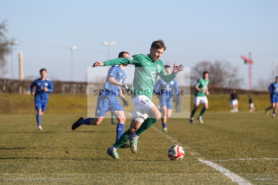 sport, action, Würzburger FV 04, WFV, Schweinfurt, Sachs-Stadion (Nebenplatz 9), Regionalliga Bayern, Landesfreundschaftsspiele, Fussball, FCS, Bayernliga Nord, BFV, 1. FC Schweinfurt 1905, 01.02.2025 - Bild-ID: 2463097