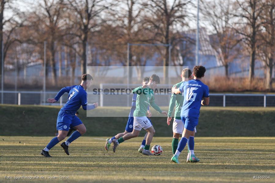 sport, action, Würzburger FV 04, WFV, Schweinfurt, Sachs-Stadion (Nebenplatz 9), Regionalliga Bayern, Landesfreundschaftsspiele, Fussball, FCS, Bayernliga Nord, BFV, 1. FC Schweinfurt 1905, 01.02.2025 - Bild-ID: 2463104