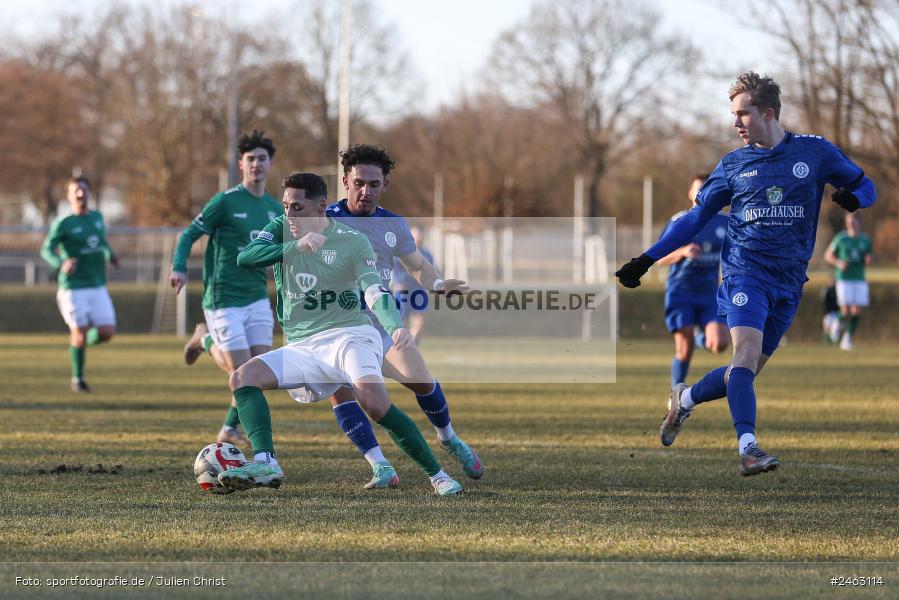 sport, action, Würzburger FV 04, WFV, Schweinfurt, Sachs-Stadion (Nebenplatz 9), Regionalliga Bayern, Landesfreundschaftsspiele, Fussball, FCS, Bayernliga Nord, BFV, 1. FC Schweinfurt 1905, 01.02.2025 - Bild-ID: 2463114