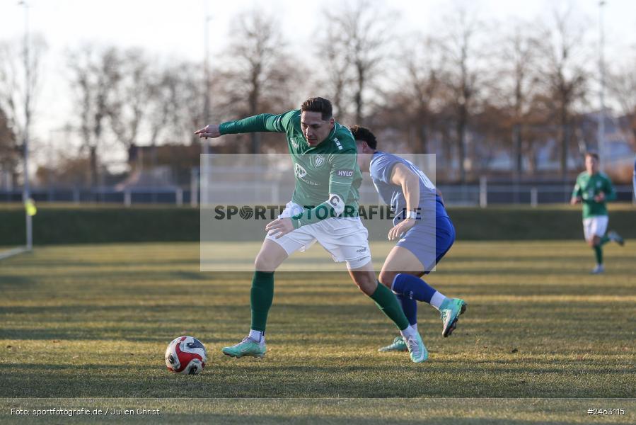 sport, action, Würzburger FV 04, WFV, Schweinfurt, Sachs-Stadion (Nebenplatz 9), Regionalliga Bayern, Landesfreundschaftsspiele, Fussball, FCS, Bayernliga Nord, BFV, 1. FC Schweinfurt 1905, 01.02.2025 - Bild-ID: 2463115