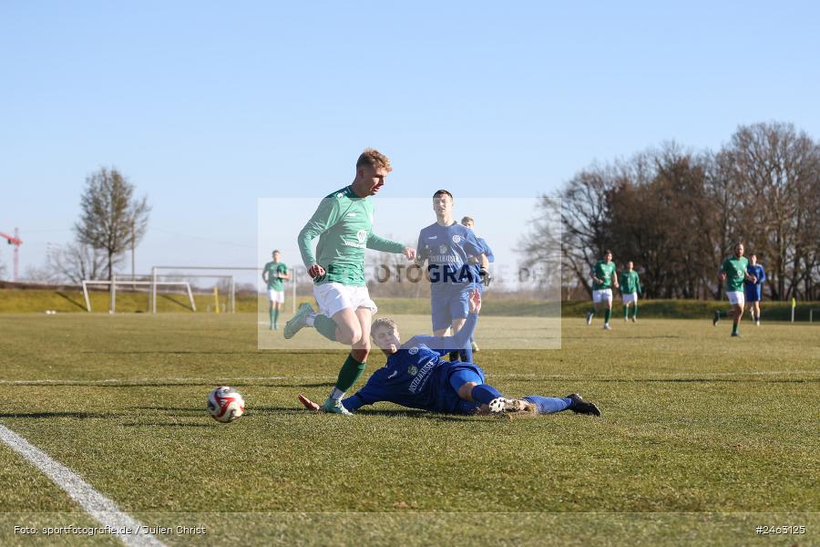 sport, action, Würzburger FV 04, WFV, Schweinfurt, Sachs-Stadion (Nebenplatz 9), Regionalliga Bayern, Landesfreundschaftsspiele, Fussball, FCS, Bayernliga Nord, BFV, 1. FC Schweinfurt 1905, 01.02.2025 - Bild-ID: 2463125