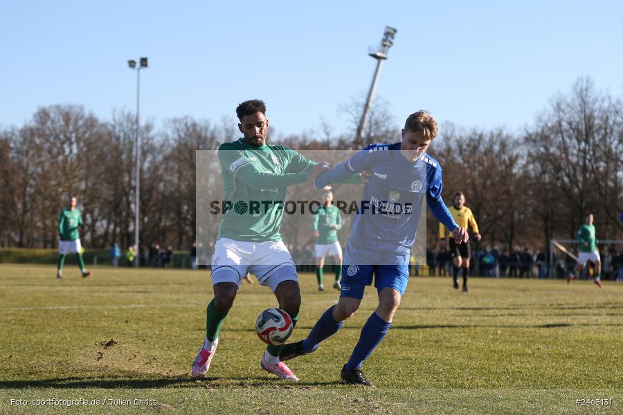 sport, action, Würzburger FV 04, WFV, Schweinfurt, Sachs-Stadion (Nebenplatz 9), Regionalliga Bayern, Landesfreundschaftsspiele, Fussball, FCS, Bayernliga Nord, BFV, 1. FC Schweinfurt 1905, 01.02.2025 - Bild-ID: 2463131