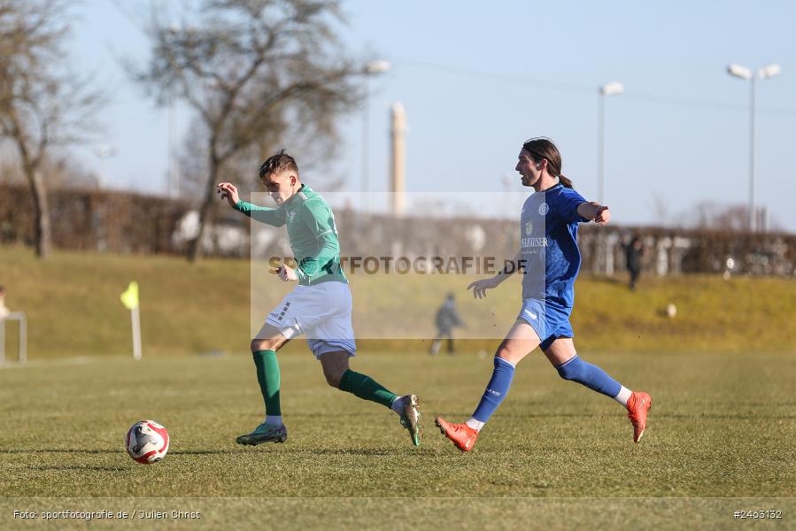 sport, action, Würzburger FV 04, WFV, Schweinfurt, Sachs-Stadion (Nebenplatz 9), Regionalliga Bayern, Landesfreundschaftsspiele, Fussball, FCS, Bayernliga Nord, BFV, 1. FC Schweinfurt 1905, 01.02.2025 - Bild-ID: 2463132