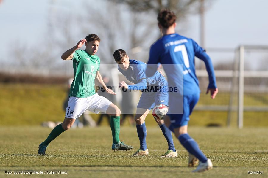 sport, action, Würzburger FV 04, WFV, Schweinfurt, Sachs-Stadion (Nebenplatz 9), Regionalliga Bayern, Landesfreundschaftsspiele, Fussball, FCS, Bayernliga Nord, BFV, 1. FC Schweinfurt 1905, 01.02.2025 - Bild-ID: 2463161