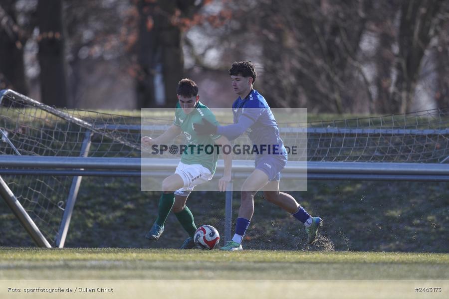 sport, action, Würzburger FV 04, WFV, Schweinfurt, Sachs-Stadion (Nebenplatz 9), Regionalliga Bayern, Landesfreundschaftsspiele, Fussball, FCS, Bayernliga Nord, BFV, 1. FC Schweinfurt 1905, 01.02.2025 - Bild-ID: 2463173