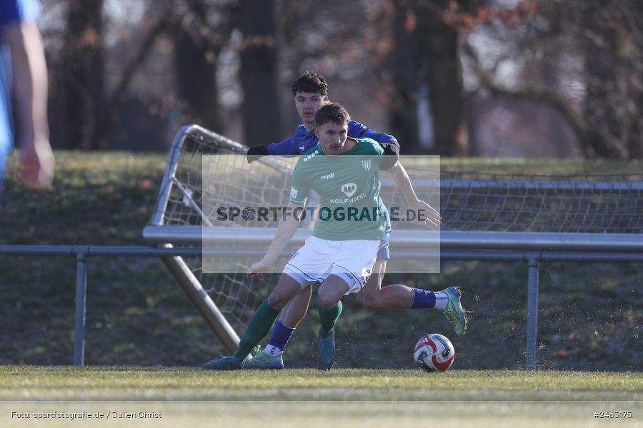 sport, action, Würzburger FV 04, WFV, Schweinfurt, Sachs-Stadion (Nebenplatz 9), Regionalliga Bayern, Landesfreundschaftsspiele, Fussball, FCS, Bayernliga Nord, BFV, 1. FC Schweinfurt 1905, 01.02.2025 - Bild-ID: 2463175