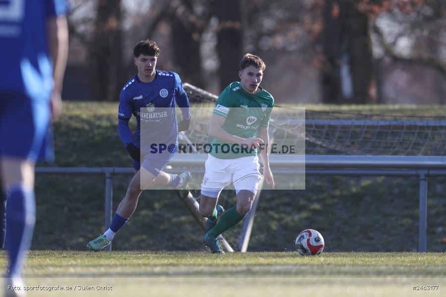 sport, action, Würzburger FV 04, WFV, Schweinfurt, Sachs-Stadion (Nebenplatz 9), Regionalliga Bayern, Landesfreundschaftsspiele, Fussball, FCS, Bayernliga Nord, BFV, 1. FC Schweinfurt 1905, 01.02.2025 - Bild-ID: 2463177