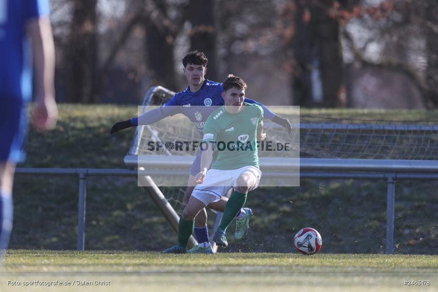 sport, action, Würzburger FV 04, WFV, Schweinfurt, Sachs-Stadion (Nebenplatz 9), Regionalliga Bayern, Landesfreundschaftsspiele, Fussball, FCS, Bayernliga Nord, BFV, 1. FC Schweinfurt 1905, 01.02.2025 - Bild-ID: 2463178