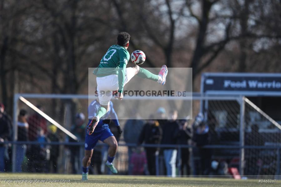 sport, action, Würzburger FV 04, WFV, Schweinfurt, Sachs-Stadion (Nebenplatz 9), Regionalliga Bayern, Landesfreundschaftsspiele, Fussball, FCS, Bayernliga Nord, BFV, 1. FC Schweinfurt 1905, 01.02.2025 - Bild-ID: 2463267