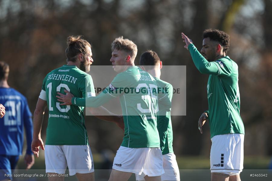 sport, action, Würzburger FV 04, WFV, Schweinfurt, Sachs-Stadion (Nebenplatz 9), Regionalliga Bayern, Landesfreundschaftsspiele, Fussball, FCS, Bayernliga Nord, BFV, 1. FC Schweinfurt 1905, 01.02.2025 - Bild-ID: 2463342