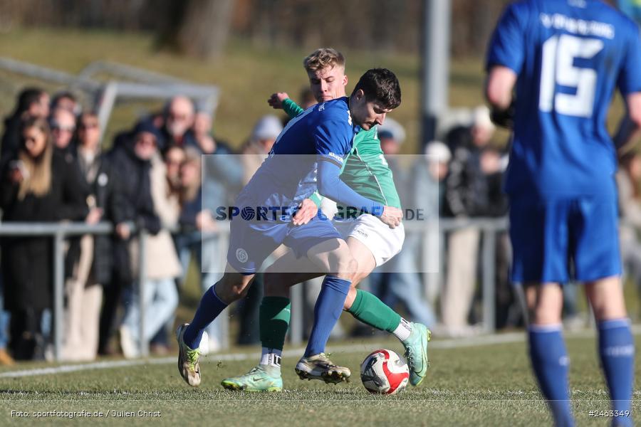 sport, action, Würzburger FV 04, WFV, Schweinfurt, Sachs-Stadion (Nebenplatz 9), Regionalliga Bayern, Landesfreundschaftsspiele, Fussball, FCS, Bayernliga Nord, BFV, 1. FC Schweinfurt 1905, 01.02.2025 - Bild-ID: 2463349