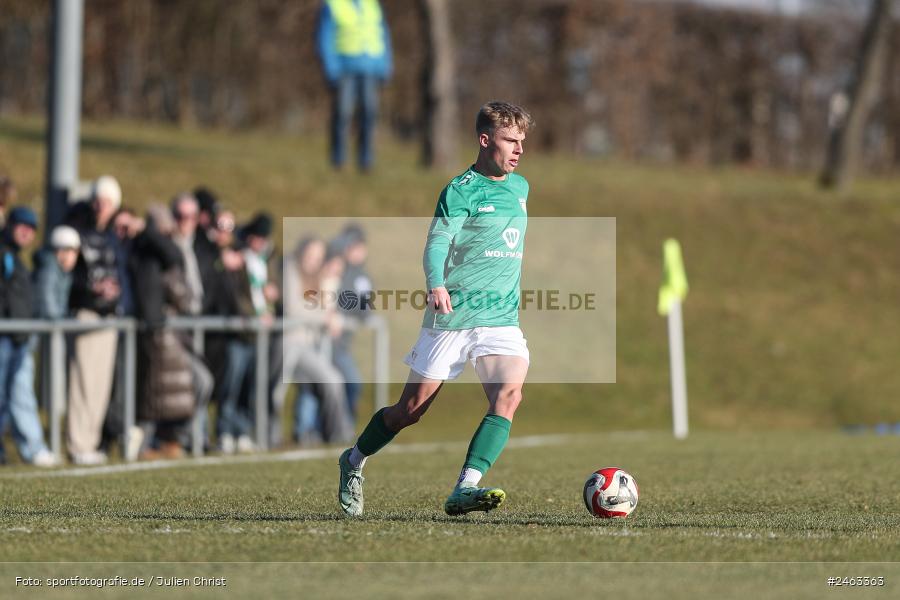 sport, action, Würzburger FV 04, WFV, Schweinfurt, Sachs-Stadion (Nebenplatz 9), Regionalliga Bayern, Landesfreundschaftsspiele, Fussball, FCS, Bayernliga Nord, BFV, 1. FC Schweinfurt 1905, 01.02.2025 - Bild-ID: 2463363