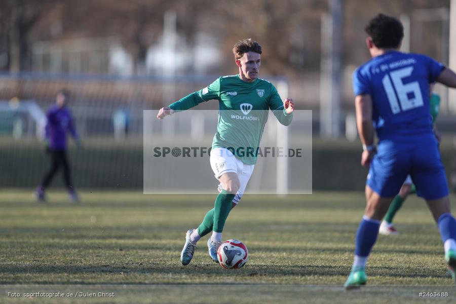 sport, action, Würzburger FV 04, WFV, Schweinfurt, Sachs-Stadion (Nebenplatz 9), Regionalliga Bayern, Landesfreundschaftsspiele, Fussball, FCS, Bayernliga Nord, BFV, 1. FC Schweinfurt 1905, 01.02.2025 - Bild-ID: 2463488