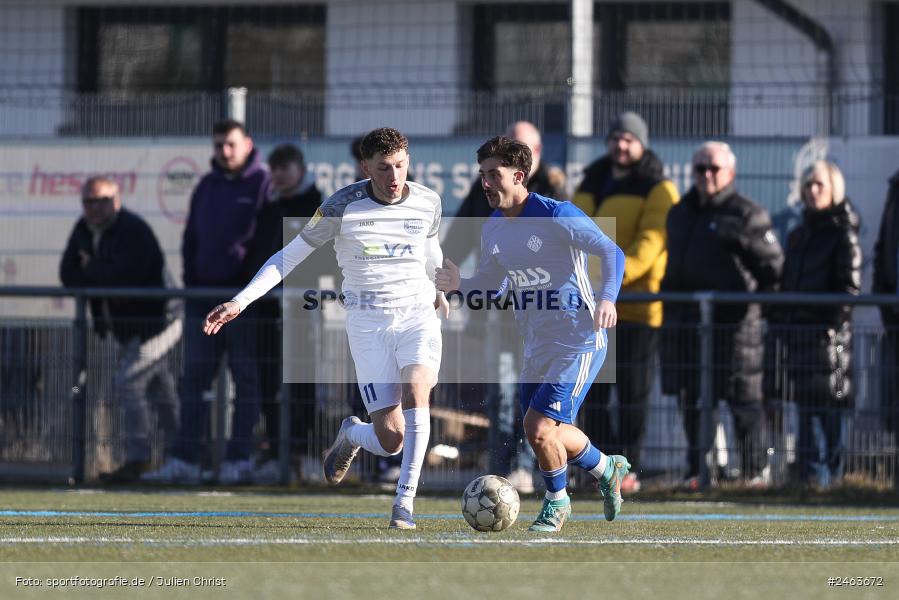 sport, action, Sportgelände, SVA, SV Viktoria Aschaffenburg, Regionalliga Bayern, Landesfreundschaftsspiele, Hessenliga, Fussball, FCB, FC Bayern Alzenau, BFV, Alzenau, 02.02.2025 - Bild-ID: 2463672