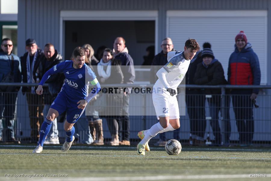 sport, action, Sportgelände, SVA, SV Viktoria Aschaffenburg, Regionalliga Bayern, Landesfreundschaftsspiele, Hessenliga, Fussball, FCB, FC Bayern Alzenau, BFV, Alzenau, 02.02.2025 - Bild-ID: 2463678