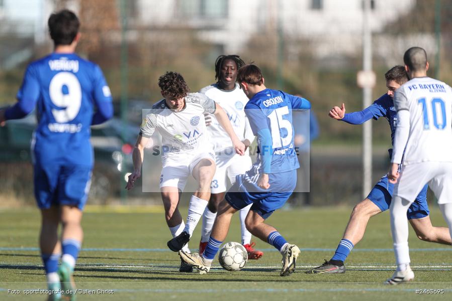 sport, action, Sportgelände, SVA, SV Viktoria Aschaffenburg, Regionalliga Bayern, Landesfreundschaftsspiele, Hessenliga, Fussball, FCB, FC Bayern Alzenau, BFV, Alzenau, 02.02.2025 - Bild-ID: 2463695