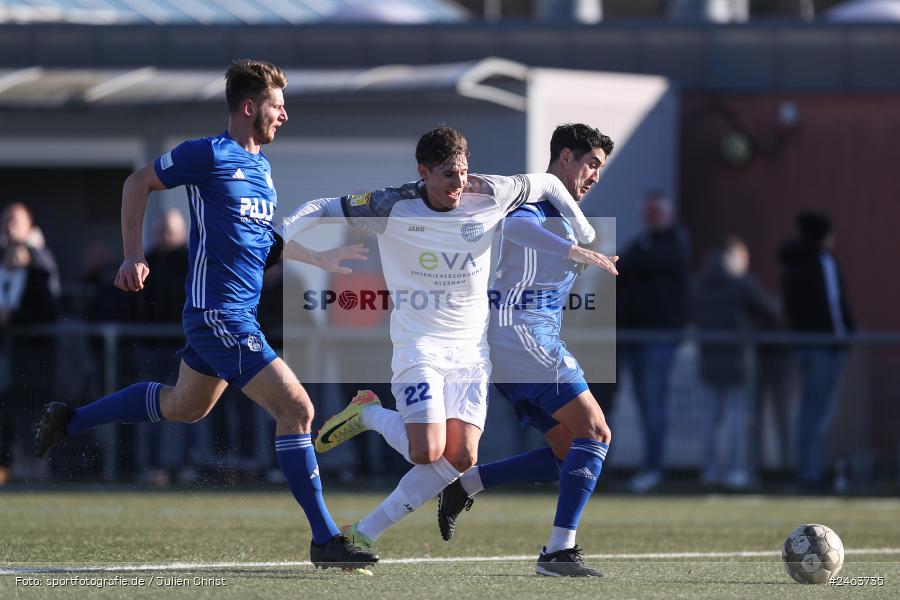 sport, action, Sportgelände, SVA, SV Viktoria Aschaffenburg, Regionalliga Bayern, Landesfreundschaftsspiele, Hessenliga, Fussball, FCB, FC Bayern Alzenau, BFV, Alzenau, 02.02.2025 - Bild-ID: 2463735