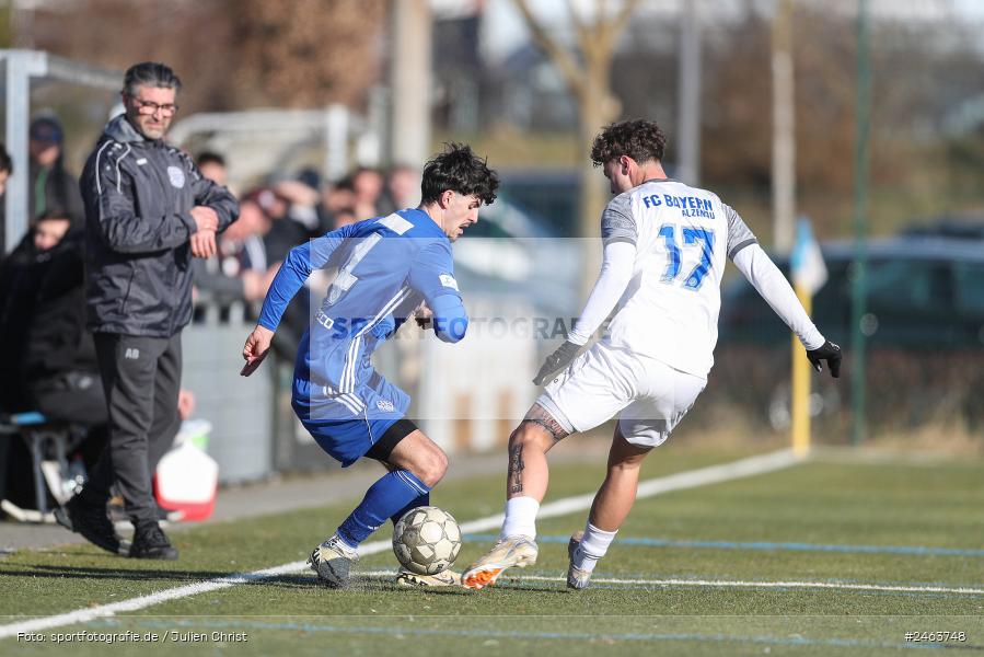 sport, action, Sportgelände, SVA, SV Viktoria Aschaffenburg, Regionalliga Bayern, Landesfreundschaftsspiele, Hessenliga, Fussball, FCB, FC Bayern Alzenau, BFV, Alzenau, 02.02.2025 - Bild-ID: 2463748