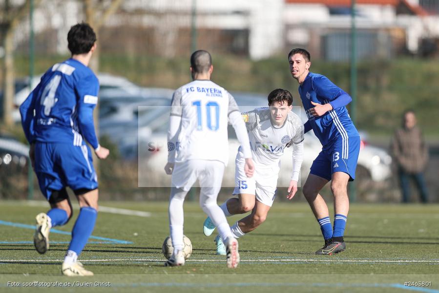 sport, action, Sportgelände, SVA, SV Viktoria Aschaffenburg, Regionalliga Bayern, Landesfreundschaftsspiele, Hessenliga, Fussball, FCB, FC Bayern Alzenau, BFV, Alzenau, 02.02.2025 - Bild-ID: 2463801