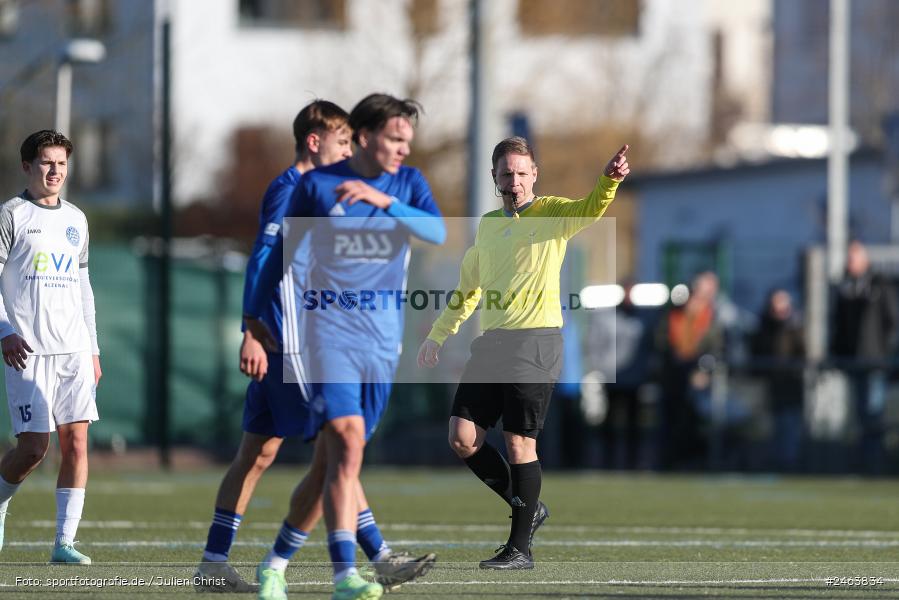 sport, action, Sportgelände, SVA, SV Viktoria Aschaffenburg, Regionalliga Bayern, Landesfreundschaftsspiele, Hessenliga, Fussball, FCB, FC Bayern Alzenau, BFV, Alzenau, 02.02.2025 - Bild-ID: 2463834