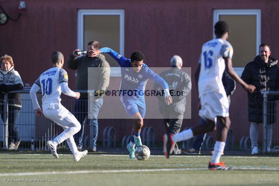 sport, action, Sportgelände, SVA, SV Viktoria Aschaffenburg, Regionalliga Bayern, Landesfreundschaftsspiele, Hessenliga, Fussball, FCB, FC Bayern Alzenau, BFV, Alzenau, 02.02.2025 - Bild-ID: 2463867