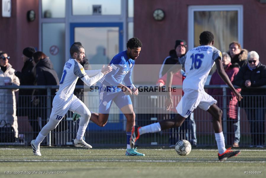 sport, action, Sportgelände, SVA, SV Viktoria Aschaffenburg, Regionalliga Bayern, Landesfreundschaftsspiele, Hessenliga, Fussball, FCB, FC Bayern Alzenau, BFV, Alzenau, 02.02.2025 - Bild-ID: 2463869