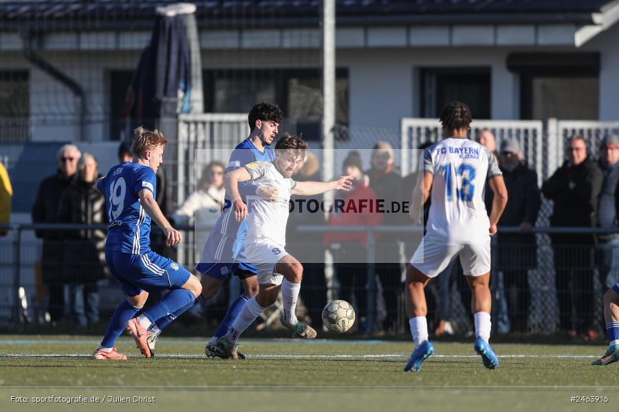 sport, action, Sportgelände, SVA, SV Viktoria Aschaffenburg, Regionalliga Bayern, Landesfreundschaftsspiele, Hessenliga, Fussball, FCB, FC Bayern Alzenau, BFV, Alzenau, 02.02.2025 - Bild-ID: 2463916