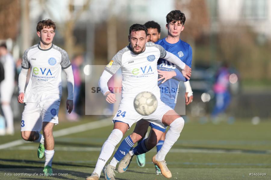 sport, action, Sportgelände, SVA, SV Viktoria Aschaffenburg, Regionalliga Bayern, Landesfreundschaftsspiele, Hessenliga, Fussball, FCB, FC Bayern Alzenau, BFV, Alzenau, 02.02.2025 - Bild-ID: 2463969