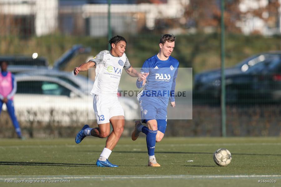 sport, action, Sportgelände, SVA, SV Viktoria Aschaffenburg, Regionalliga Bayern, Landesfreundschaftsspiele, Hessenliga, Fussball, FCB, FC Bayern Alzenau, BFV, Alzenau, 02.02.2025 - Bild-ID: 2464026