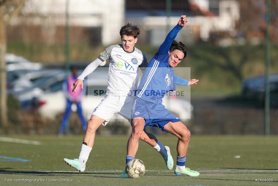 sport, action, Sportgelände, SVA, SV Viktoria Aschaffenburg, Regionalliga Bayern, Landesfreundschaftsspiele, Hessenliga, Fussball, FCB, FC Bayern Alzenau, BFV, Alzenau, 02.02.2025 - Bild-ID: 2464035