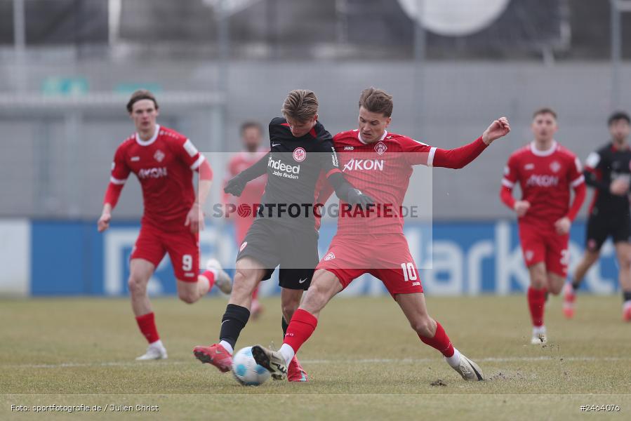 Ahorn Camp Sportpark, Dreieich-Sprendlingen, 07.02.2025, sport, action, BFV, Fussball, Regional-FS, Regionalliga Südwest, Regionalliga Bayern, FWK, SGE, FC Würzburger Kickers, Eintracht Frankfurt U21 - Bild-ID: 2464076