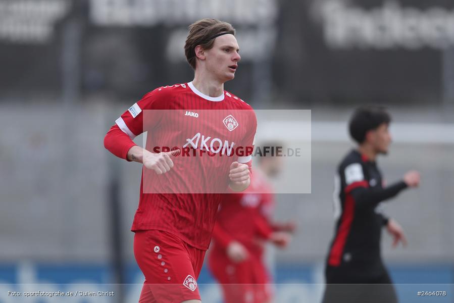 Ahorn Camp Sportpark, Dreieich-Sprendlingen, 07.02.2025, sport, action, BFV, Fussball, Regional-FS, Regionalliga Südwest, Regionalliga Bayern, FWK, SGE, FC Würzburger Kickers, Eintracht Frankfurt U21 - Bild-ID: 2464078