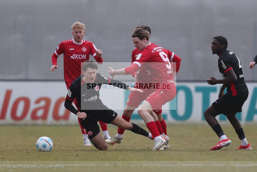 Ahorn Camp Sportpark, Dreieich-Sprendlingen, 07.02.2025, sport, action, BFV, Fussball, Regional-FS, Regionalliga Südwest, Regionalliga Bayern, FWK, SGE, FC Würzburger Kickers, Eintracht Frankfurt U21 - Bild-ID: 2464079