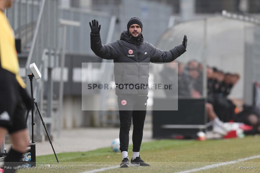 Ahorn Camp Sportpark, Dreieich-Sprendlingen, 07.02.2025, sport, action, BFV, Fussball, Regional-FS, Regionalliga Südwest, Regionalliga Bayern, FWK, SGE, FC Würzburger Kickers, Eintracht Frankfurt U21 - Bild-ID: 2464090